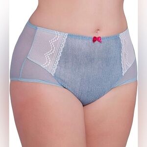 Sculptresse by Panache | Women's Misty Full Brief Denim Size 6XL NWT